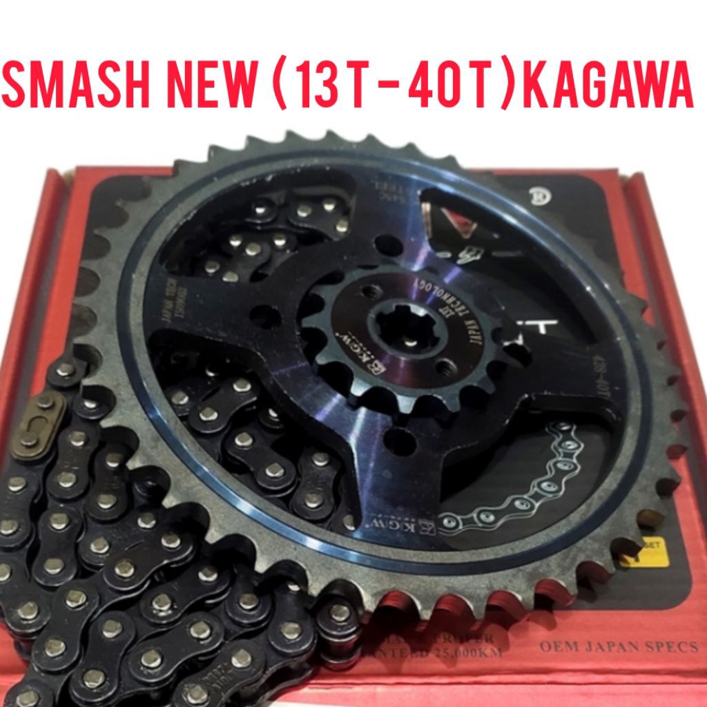 Paket Gir Rantai Smash 110 Shogun 125 Ukuran 40T