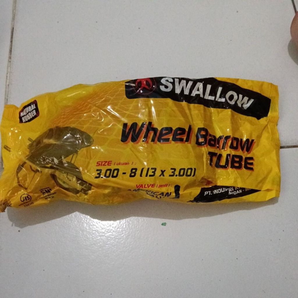 Ban Dalam Swallow 3.00-8 (13×3.00) | Ban Gerobak Pasir / Sorong