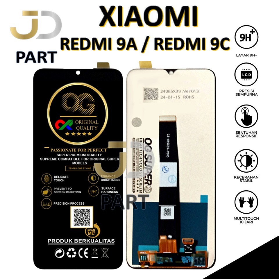 LCD TOUCHSCREEN XIAOMI REDMI 9A / REDMI 9C COMPLETE ORIGINAL 100% FULLSET