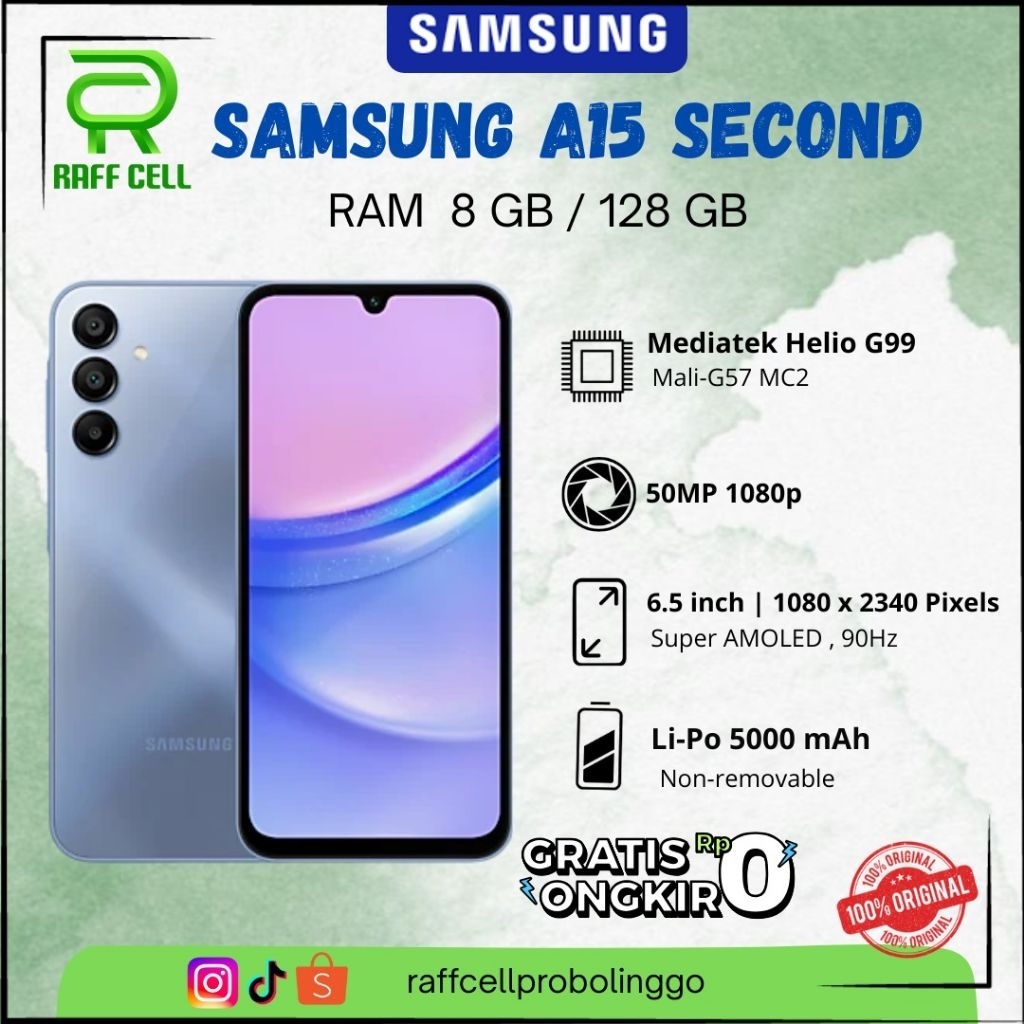 SAMSUNG A15 SECOND