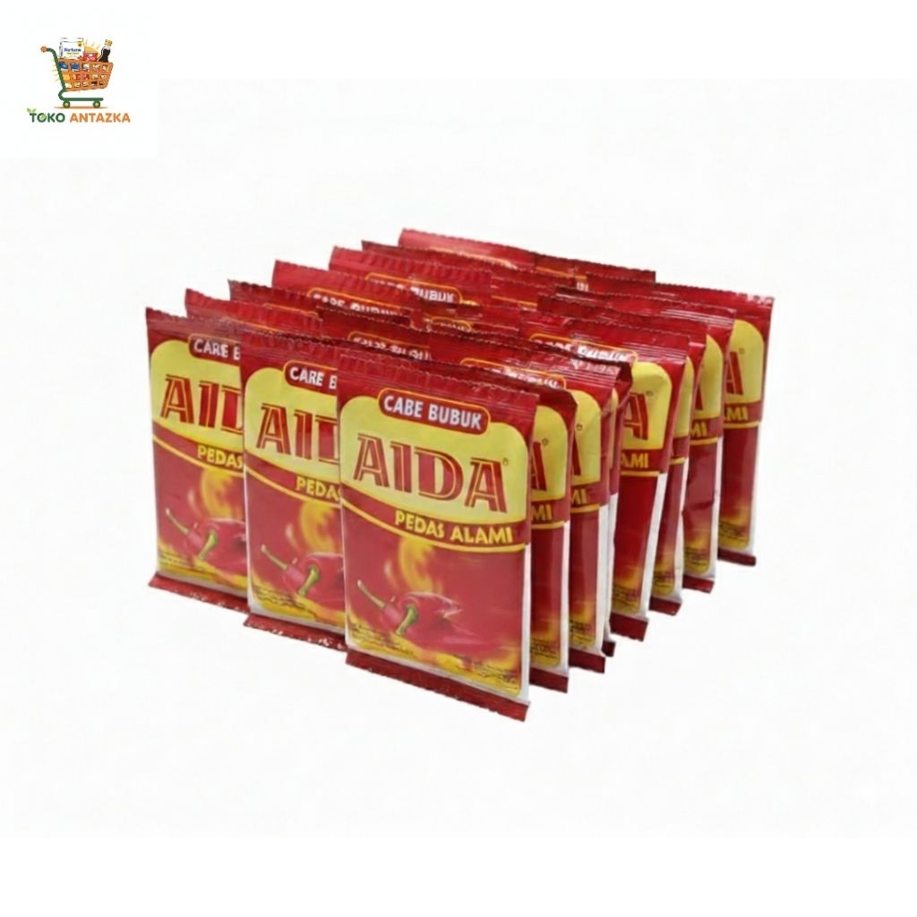 

Aida Cabe Bubuk Sachet Renceng Bubuk Cabe Masakan, Bubuk Cabe Tabur ( 1Renceng isi 10@25g)