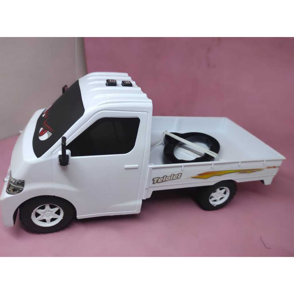 Truk Pick Up Gran Max Putih dan Hitam Music TELOLET / KLAKSON MAJU MUNDUR/Mainan Anak Mobil Grand Ma