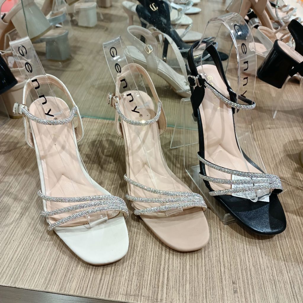 sandal tali wanita pesta heels 7cm GENNY original matahari