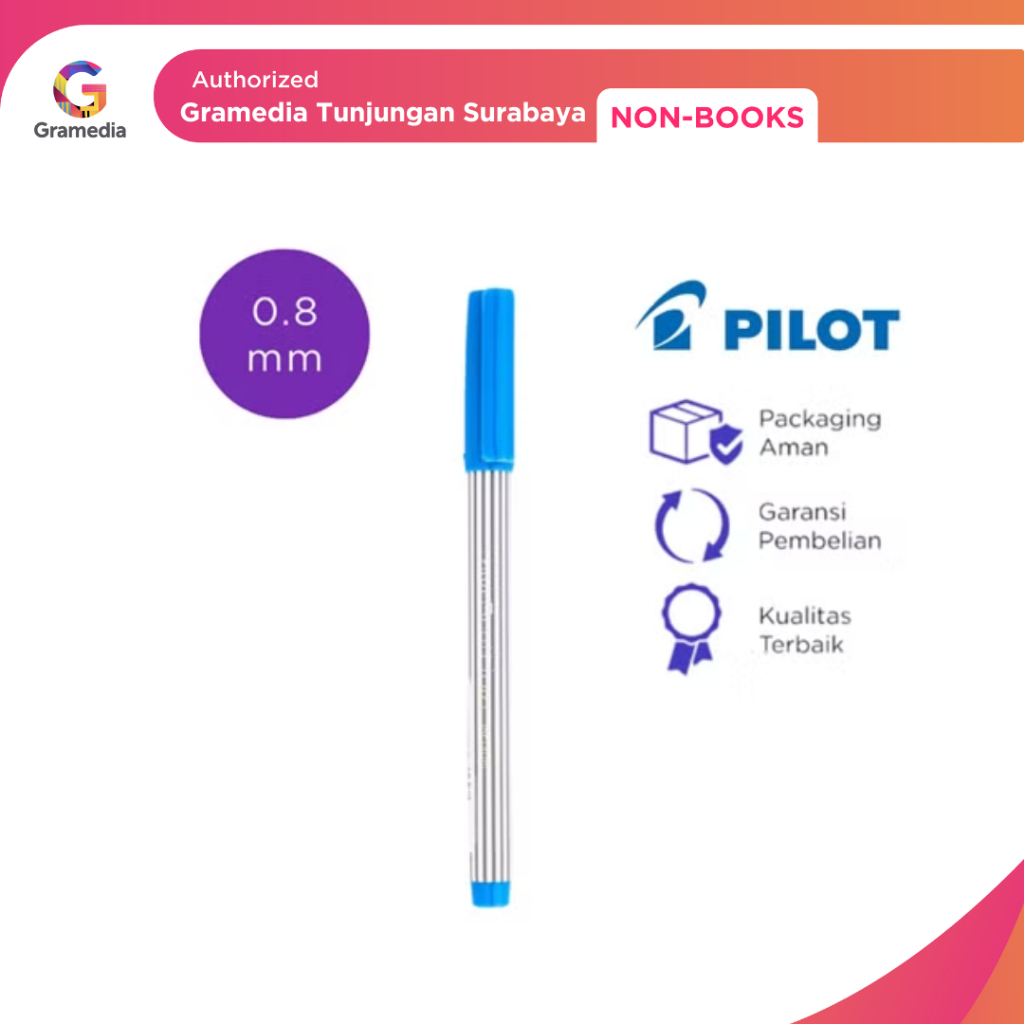 

Gramedia Tunjungan : Pilot Balliner - Pulpen BL-5M Warna Biru