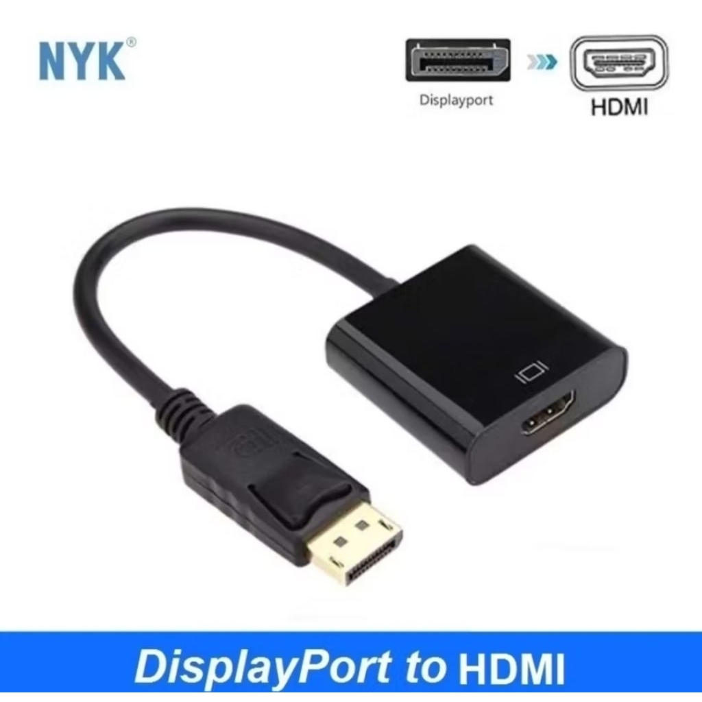 Converter DP To HDMI / Display Port To Hdmi / Display Port Ke Hdmi