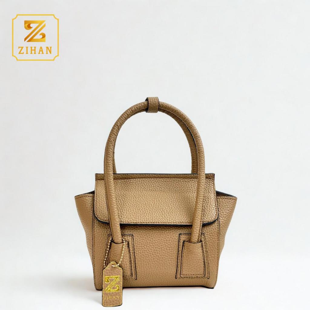 [CRYSTAL] Cyra Bags Tas Tenteng Fashion Wanita Motif Polos Tas Kulit Import 2 Tali