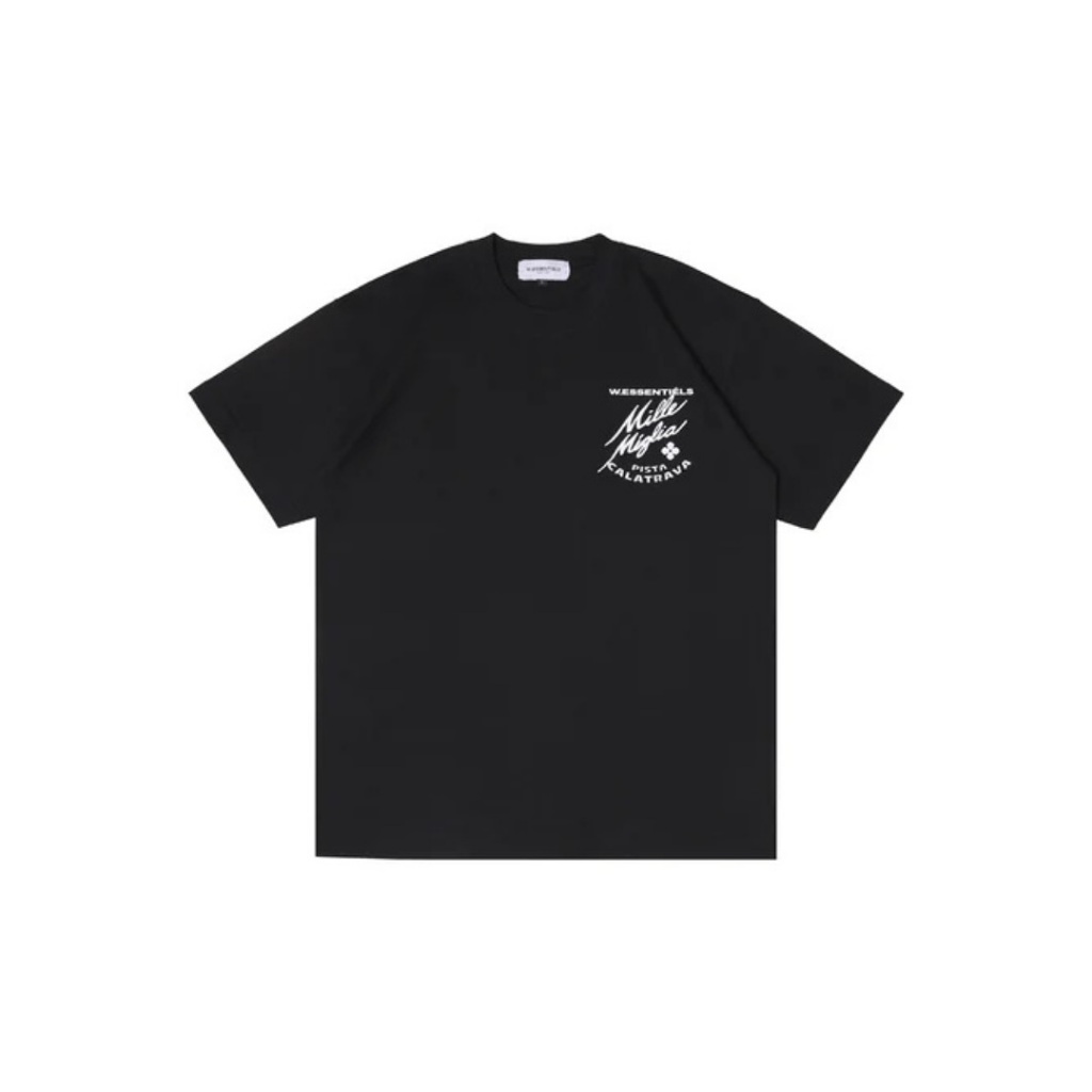 W Essentiels Tshirt Boxy Cut Mirage 2000 Black - 100% ORIGINAL RESMI