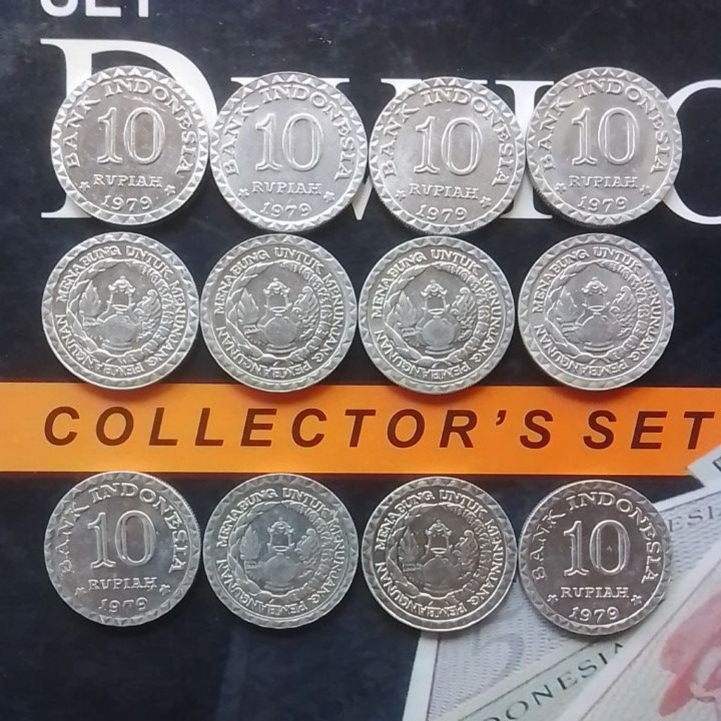 GRESS UANG KUNO KOIN 10 RUPIAH TABANAS TAHUN 1979