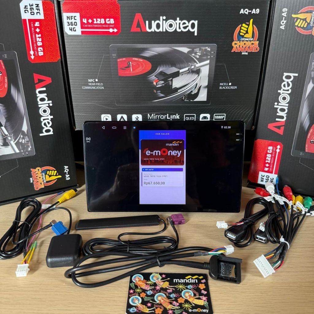 HEAD UNIT ANDROID AUDIOTEQ NFC 4/128 GB SUPORT GSM 4G - SUPORT KAMERA 360 - SUPPORT NFC ANDROID 9 " 