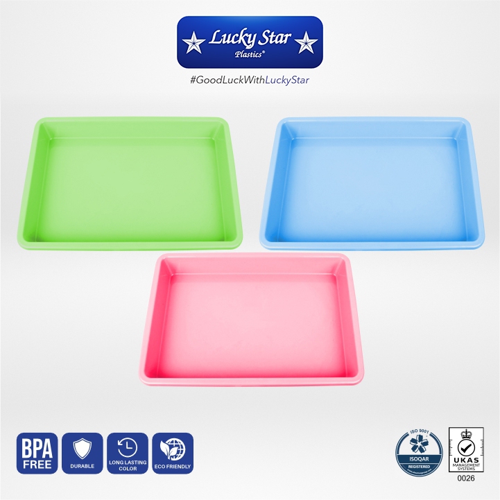 Lucky Star Nampan Segi 1405