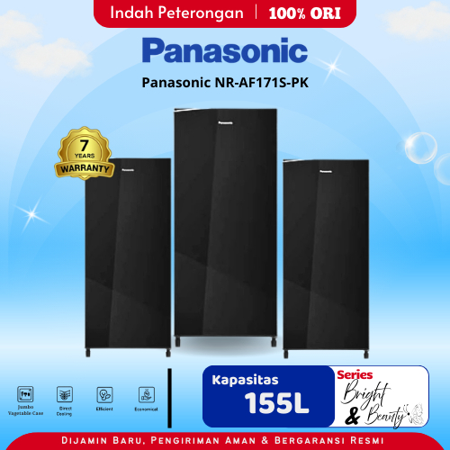 LEMARI ES PANASONIC NR-AF171SPK/KULKAS PANASONIC/LEMARI ES PANASONIC/KULKAS MURAH / Lemari Es Jomban