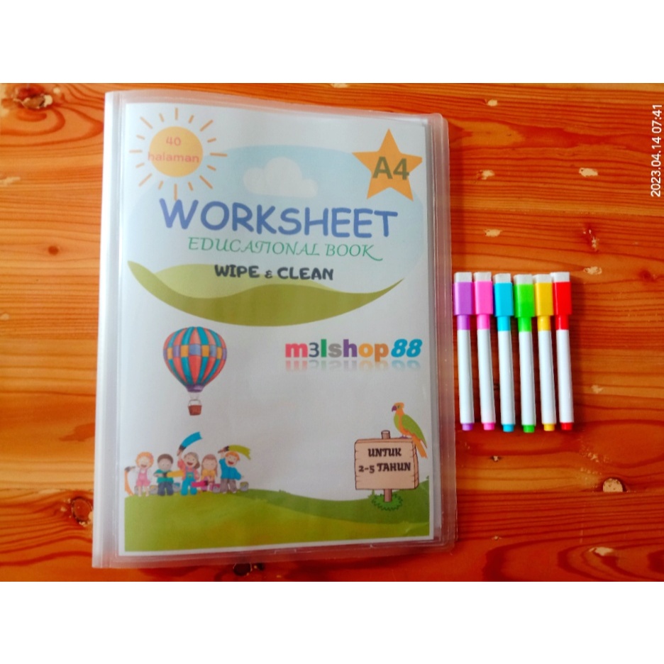 Worksheet Buku Edukasi Anak 2- 5 Tahun