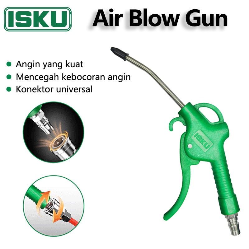 Isku Air Blow Gun Konektor Universal Air Duster Blow Pistol Semprot Angin Alat Semprot Angin