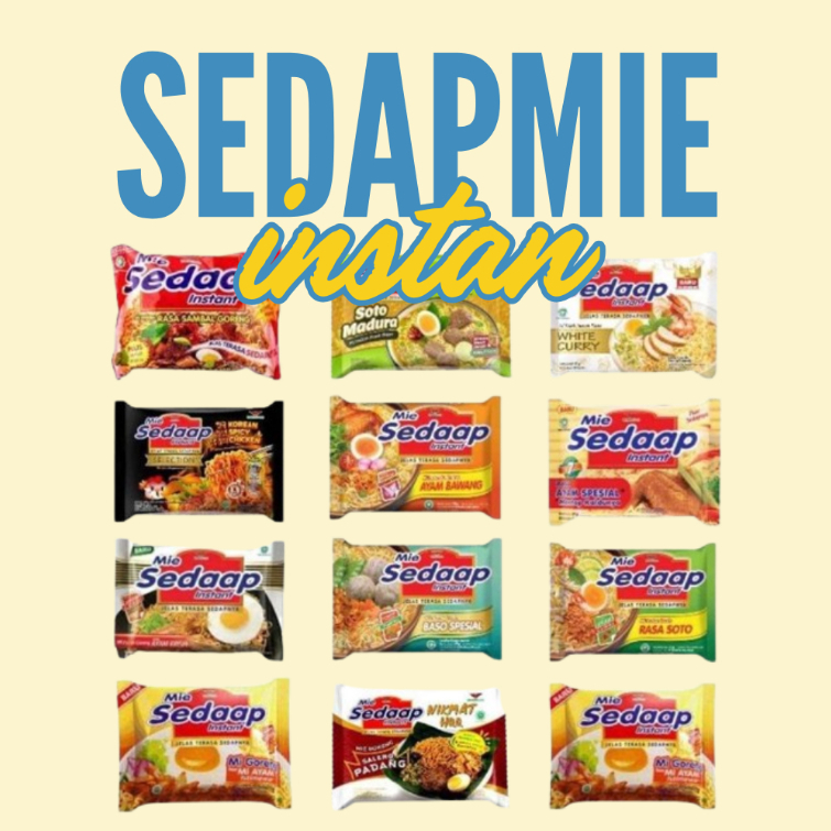 

Sedap Mie Instan All Varian, goreng dan kuah