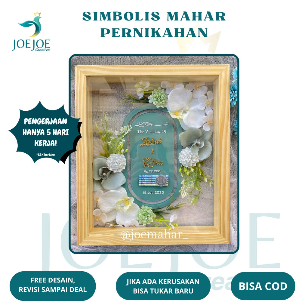 Mahar Pernikahan Kekinian | MAHAR | MAHAR PERNIKAHAN | MAHAR FRAME KAYU | MAHAR MURAH | MAHAR UNIK |