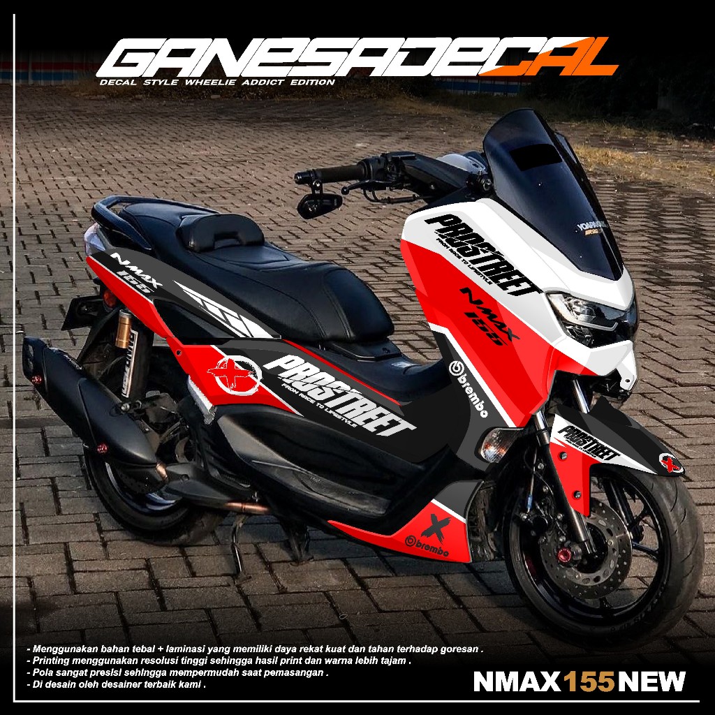 Decal Stiker Nmax 155 New Fullbody Tahun 2020 2021 2022 2023 Terlaris -  Decal Sticker Nmax 155 Conn