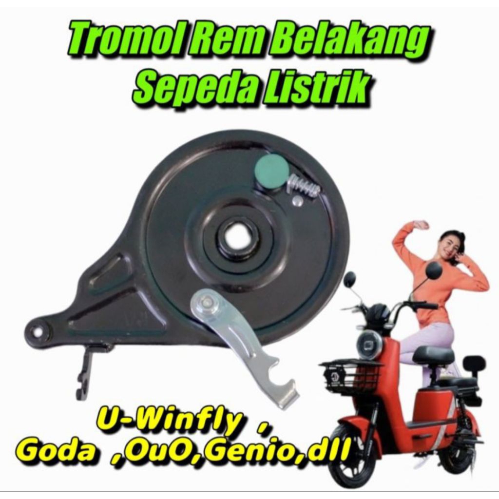 Rem tromol belakang sepeda listrik