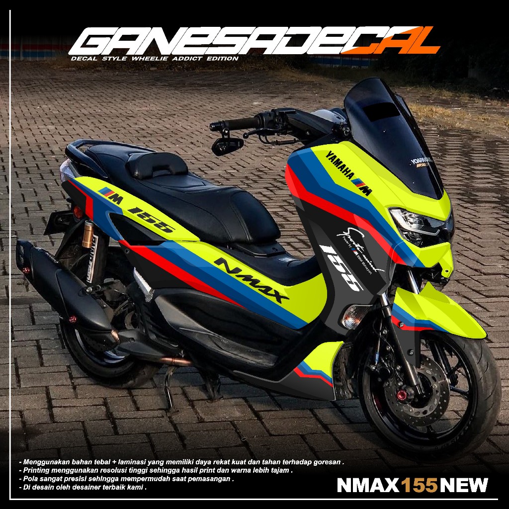 Decal Stiker Nmax 155 New Fullbody Tahun 2020 2021 2022 2023 Terlaris -  Decal Sticker Nmax 155 Conn