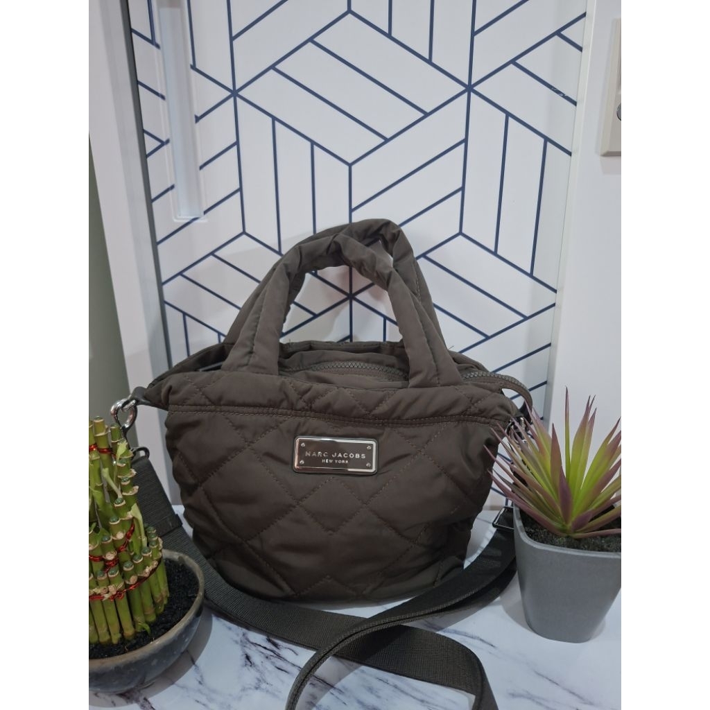sold out  tas wanita MJ nylon quilted army bag authentic