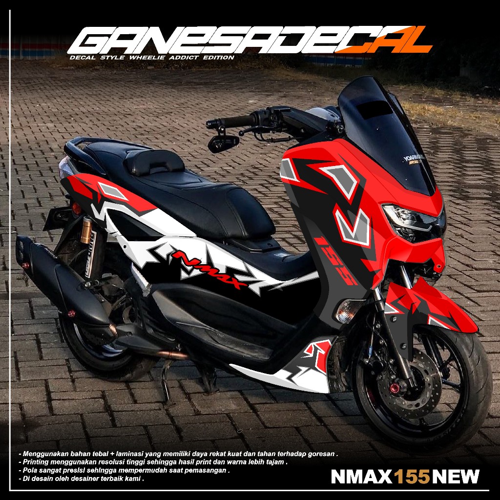 Decal Stiker Nmax 155 New Fullbody Tahun 2020 2021 2022 2023 Terlaris -  Decal Sticker Nmax 155 Conn