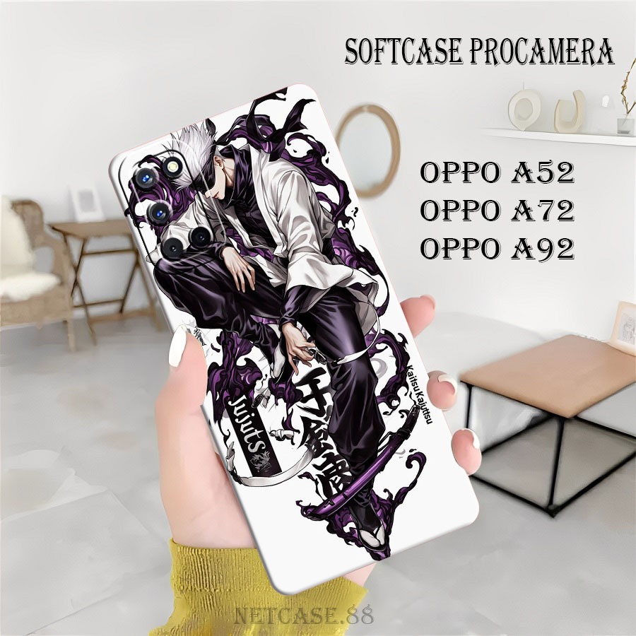 Silikon Hp Oppo a52 - Oppo A72 - Oppo A92 - Cassing Procamera Lentur Fashion Case Silikon Tpu Motif 