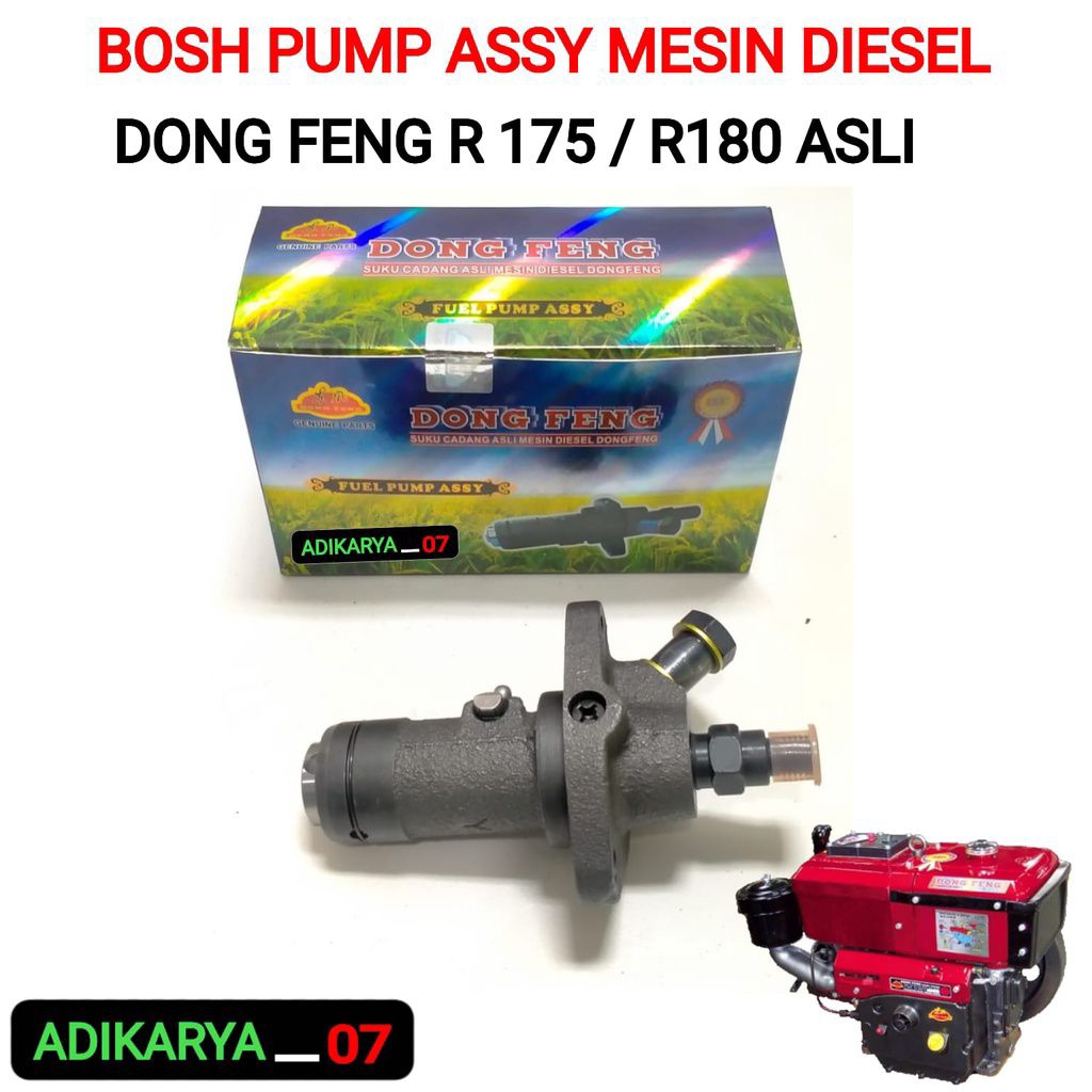 Bosh pump Assy mesin diesel Dongfeng R175 R180 ASLI DONGFENG mesin 7pk 8pk