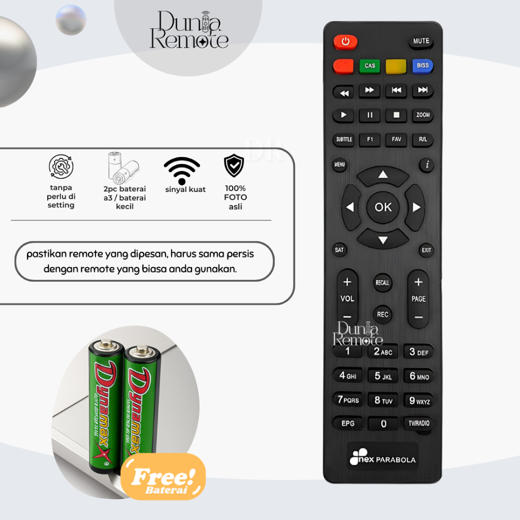 Remote Receiver NEX Parabola Merah / Remot NEX Parabola Hijau Nex Garuda Mola Liga Dangdut
