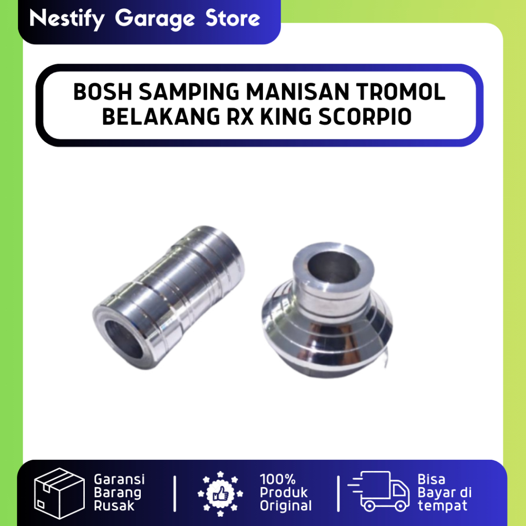 BOS BOSH MANISAN SAMPING TROMOL TROMOL BELAKANG RX KING SCORPIO PNP AREM ARM KAZE K2R V ROSSI AITECH