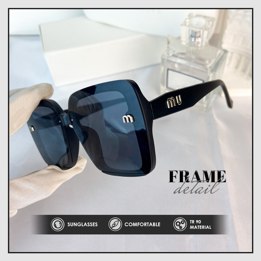 Kelobatacorps - Kacamata Sunglasses UV Protection Wanita Cantik Frameless Fashion Premium