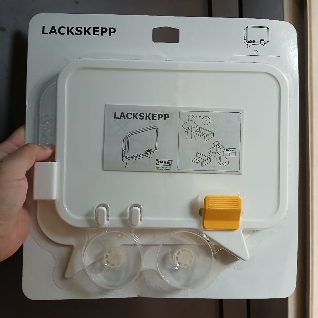 

Mini whiteboard with suction cup papan tulis 27x24cm dg plastik hisap