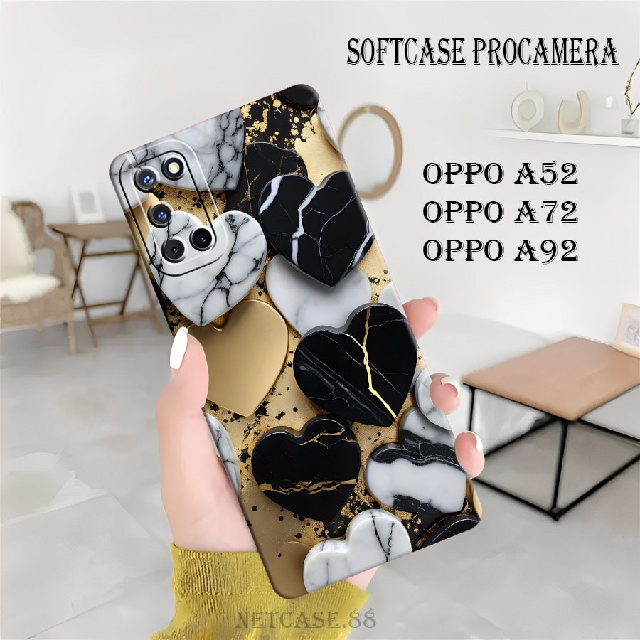 Softcase Hp Oppo A52 - Oppo A72 - Oppo A92 - Case Terbaru - Tpu Silikon - Softcase Lentur - Fashion 