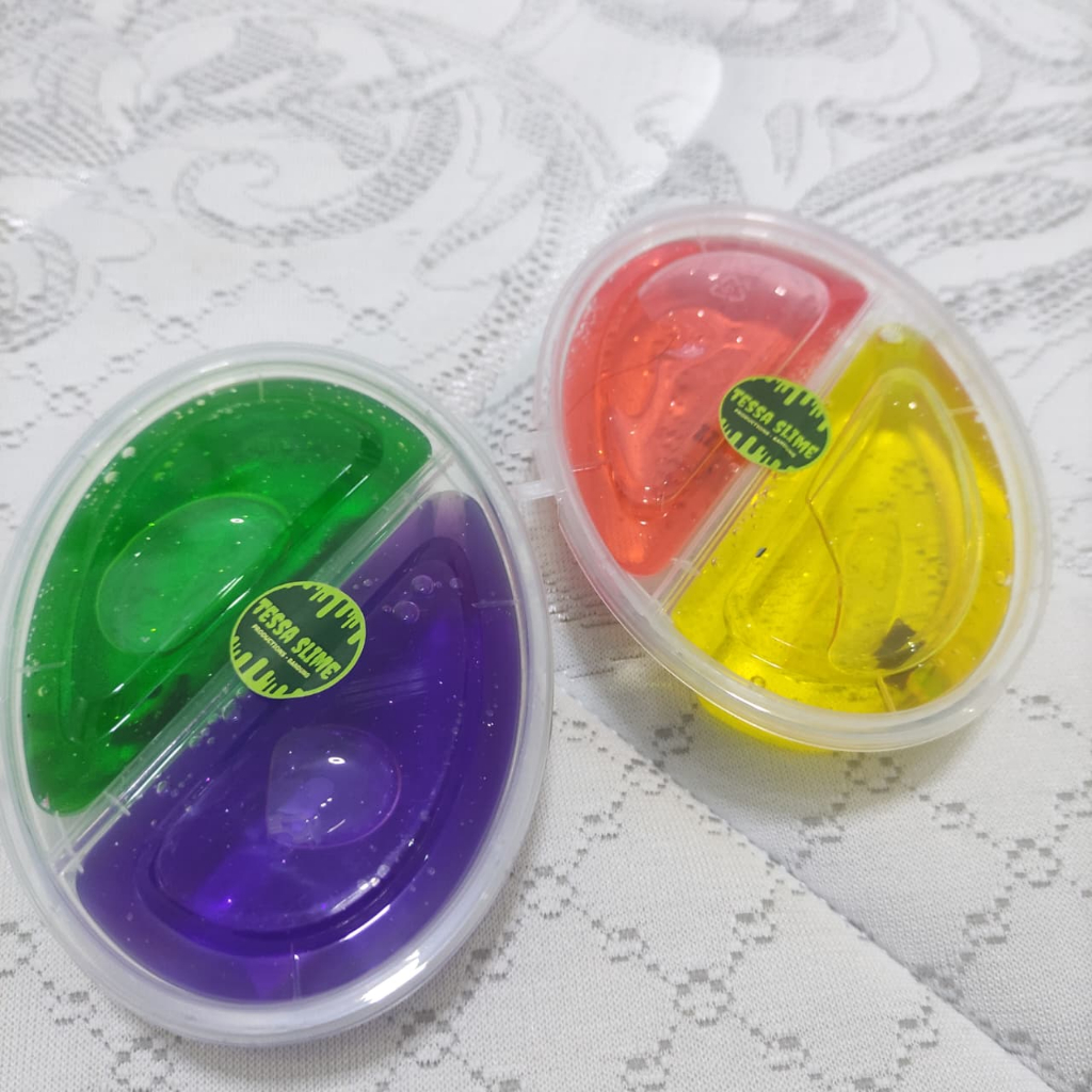 5pc slime jelly glitter 250cc / slime murah / slime tofu / slime jiggy / slime kecil / slime jumbo