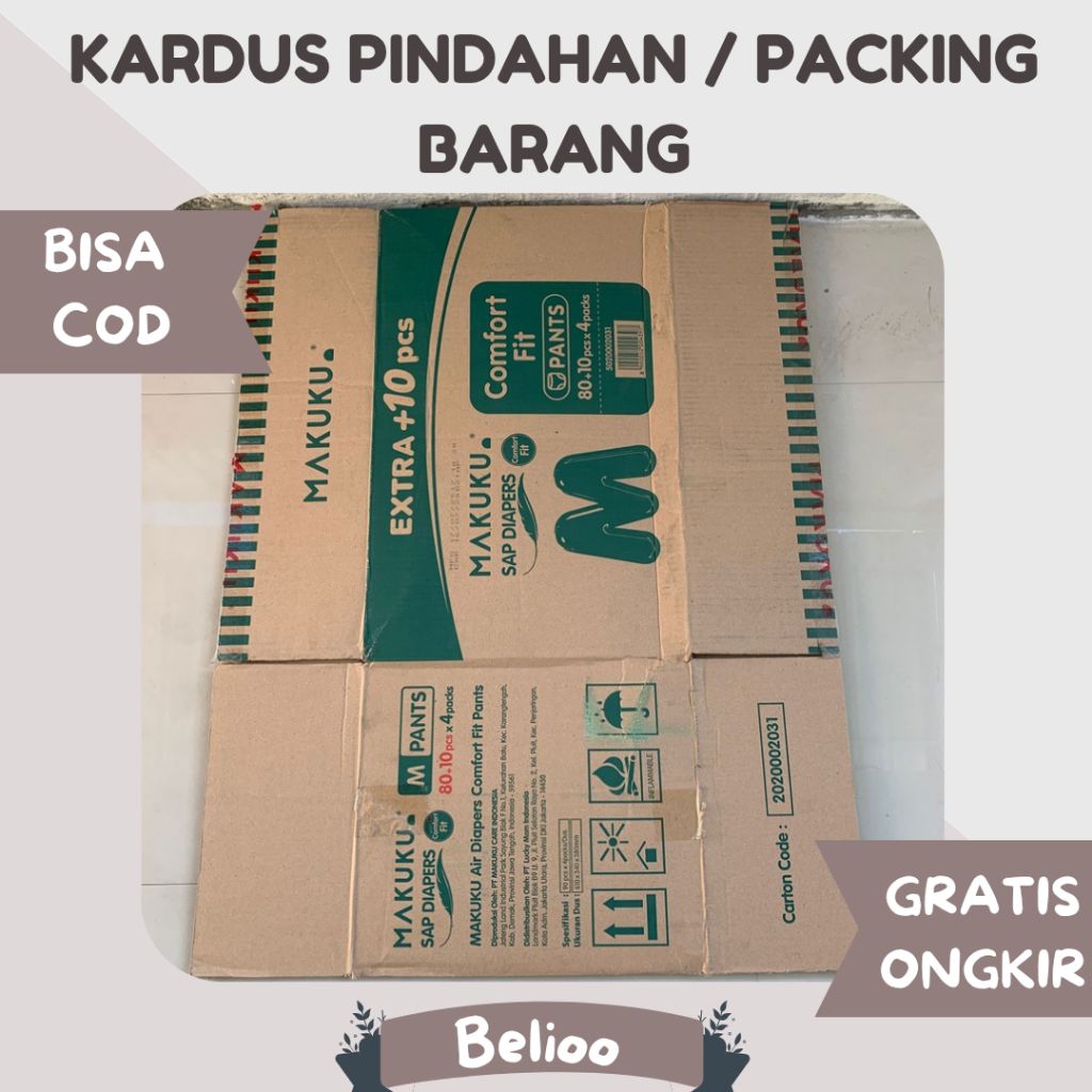 

Kardus / Dus Box Bekas Pampers Packing Pindahan