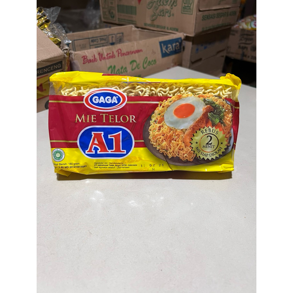 

Mie Telur A1/ Mie Telur Gaga kemasan 180gr