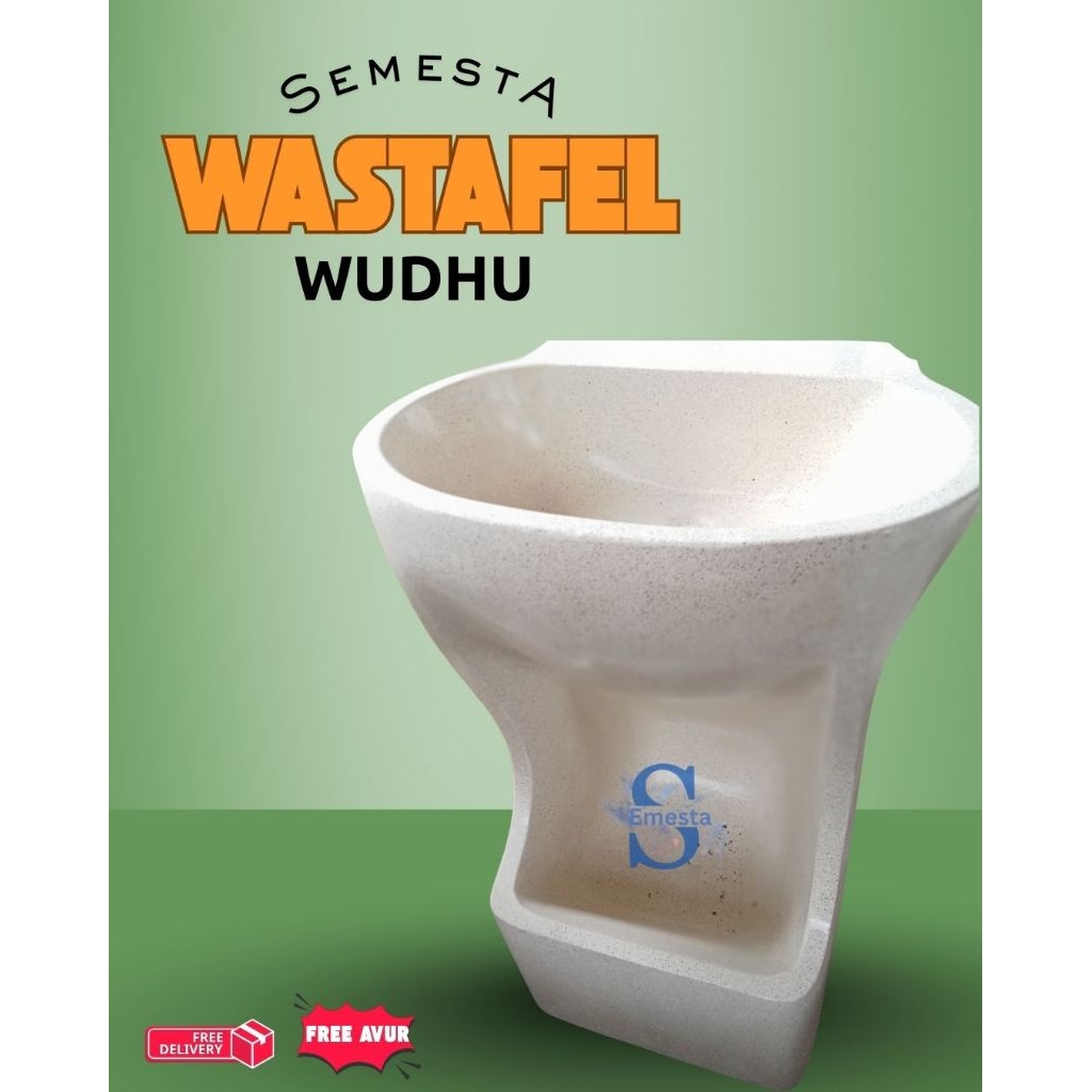 wastafel wudhu terazzo