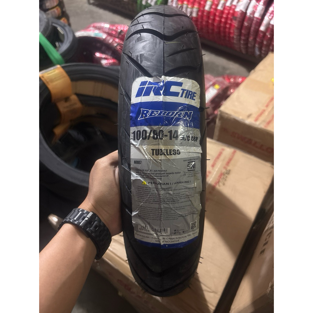 IRC REBORN 100/80 RING 14 TUBELESS