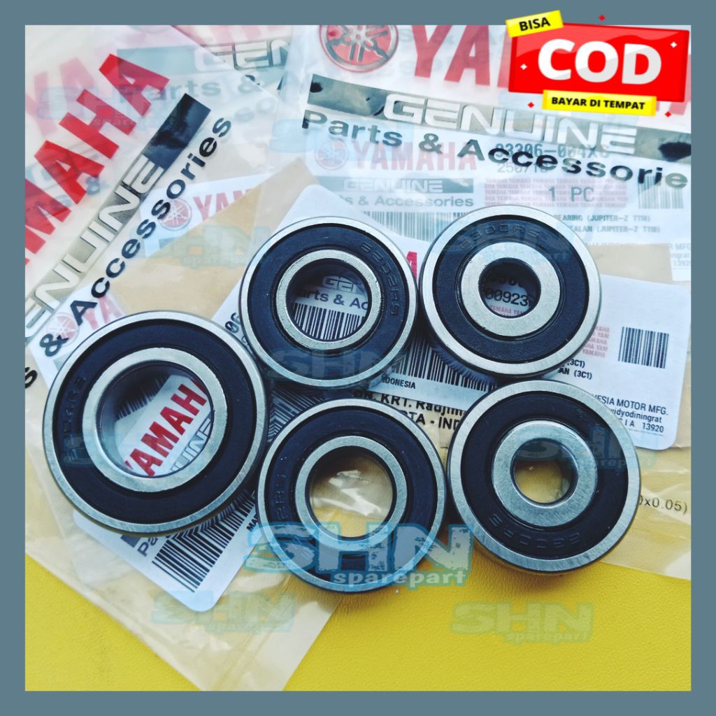 BEARING LAHER SATU SET RODA DEPAN BELAKANG DAN NAP GEAR YAMAHA MX KING 150 / BEARING LAKER LAHER LAH