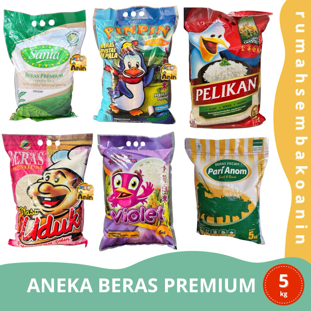 

ANEKA BERAS PREMIUM 5KG / BERAS PINPIN 5KG / BERAS SANIA 5KG / BERAS UDUK PINK 5KG / BERAS SUMO MERAH 5KG / BERAS KOTA 5KG