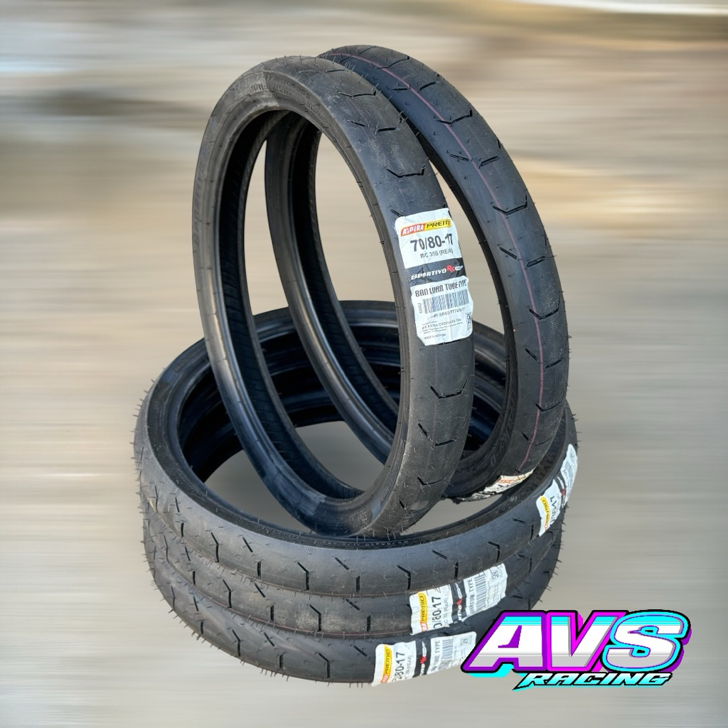 BAN ASPIRA PREMIO SPORTIVO DRAG TUBETYPE (70/80-17) SOFT COMPOUND DRAG RING 17 / BAN BALAP SOFT COMP