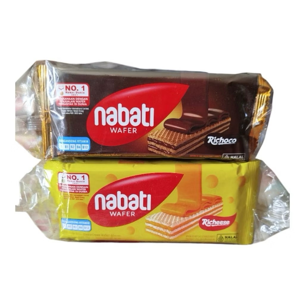 

Nabati Wafer 15gram isi 10 bungkua