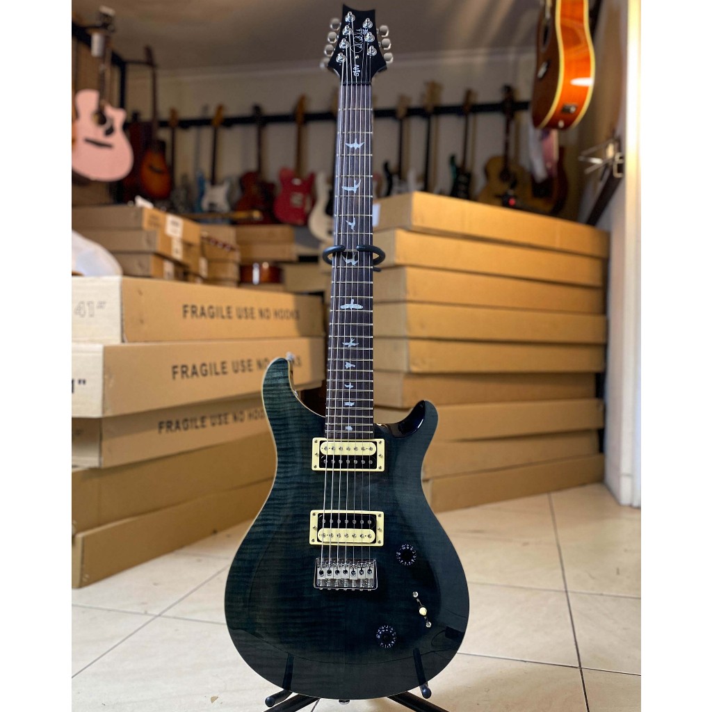 PRS SE SVN 7 String 2018 Grey Black Made In Korea +gigbag
