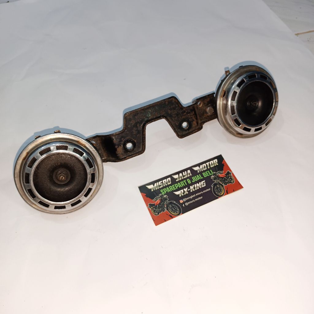KLAKSON + DUDUKAN 1 SET KOMPLIT RX KING NEW  2002-2005 ORIGINAL SECOND LEPASAN