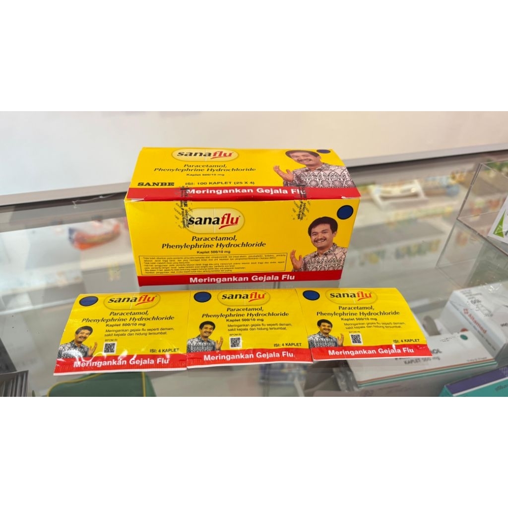 Sanaflu Sana Flu Obat Flu Obat Pilek Meringankan Gejala Dlu Obat Demam Kaplet