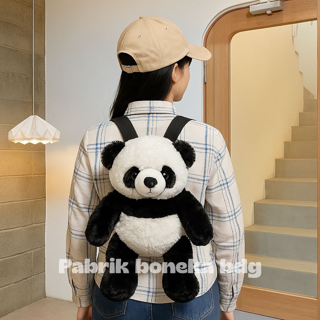 Tas Panda Ransel Tas Boneka Panda Viral Lucu Gemoy Viral / Tas Boneka Beruang