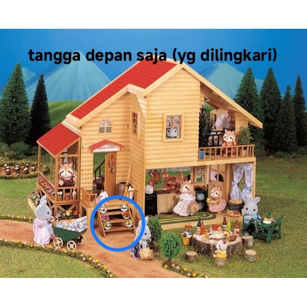 Sylvanian Families Acc Part Tangga Rumah Primrose Lodge Preloved -fashion-