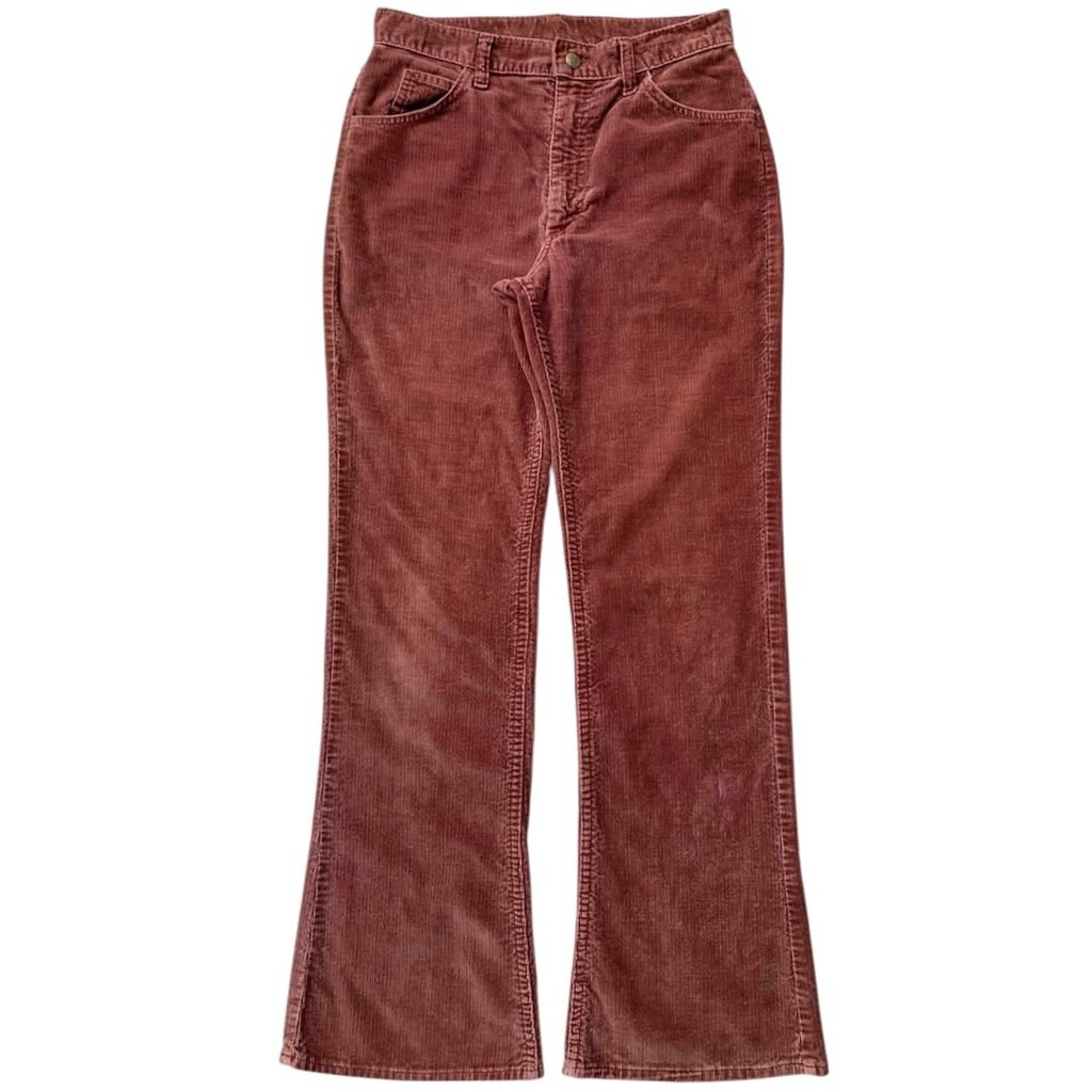 lee 1970s - 1980s corduroy bootcut trousers.