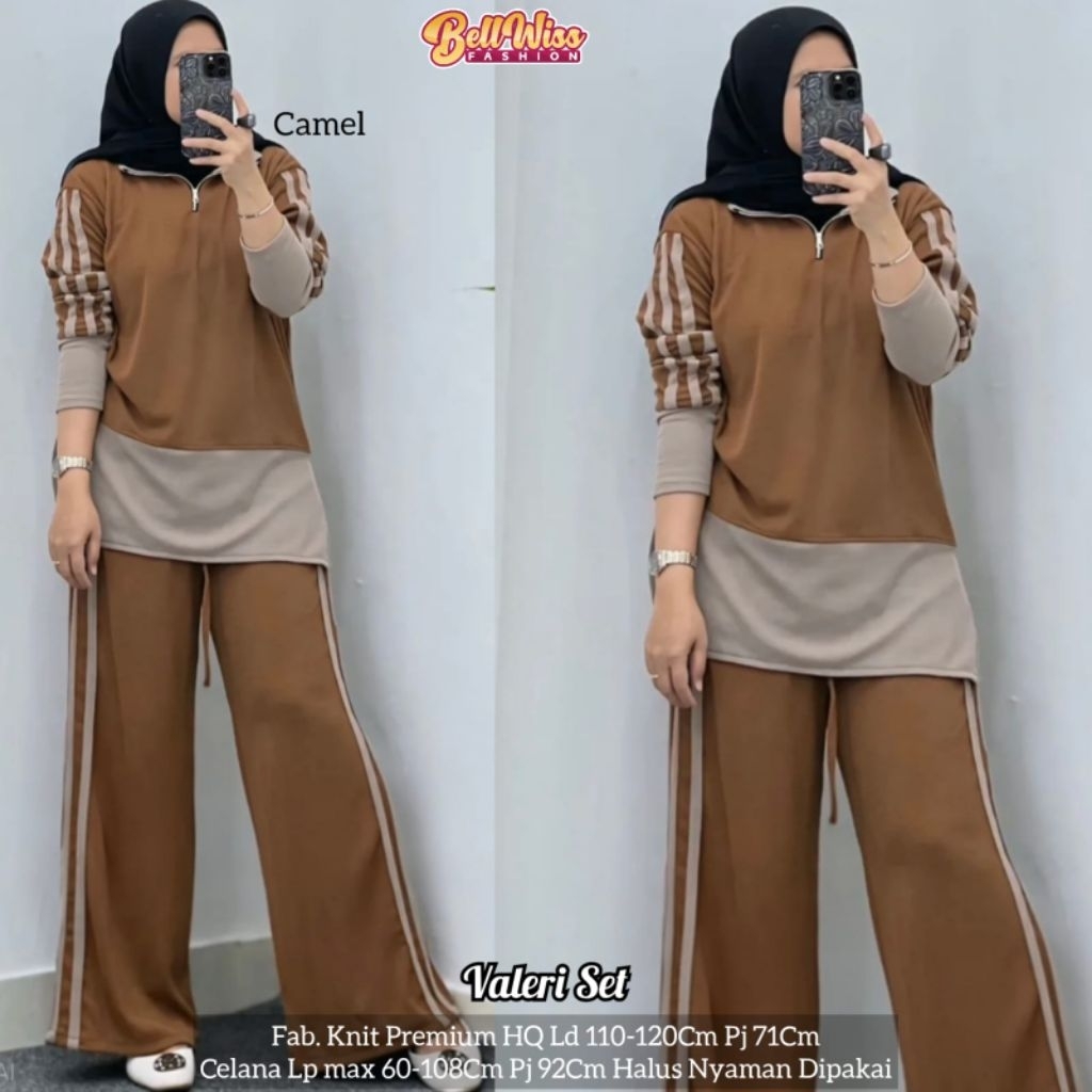 valeri set sporty set baju olahraga by belwis baju olahraga muslimah baju sepeda wanita setelan wani