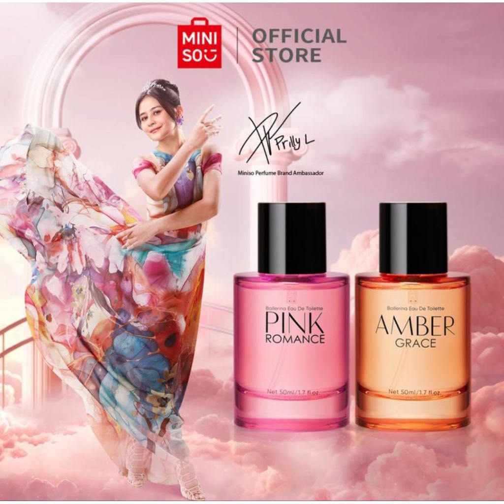 Miniso Eau De Parfum Ballerina Pink Romance/Amber Grace