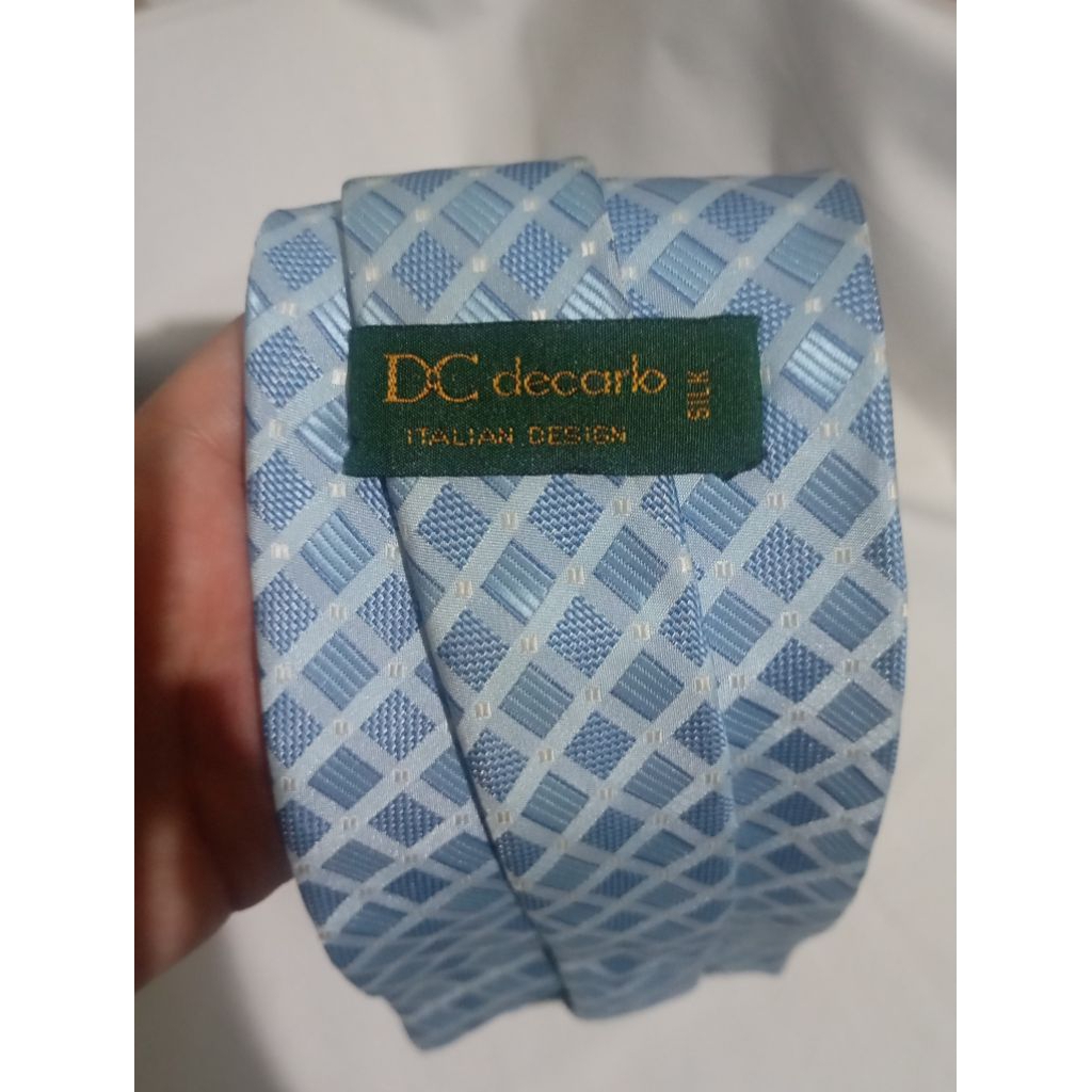 Dasi Biru Petak DC Decarlo ( BRAND )