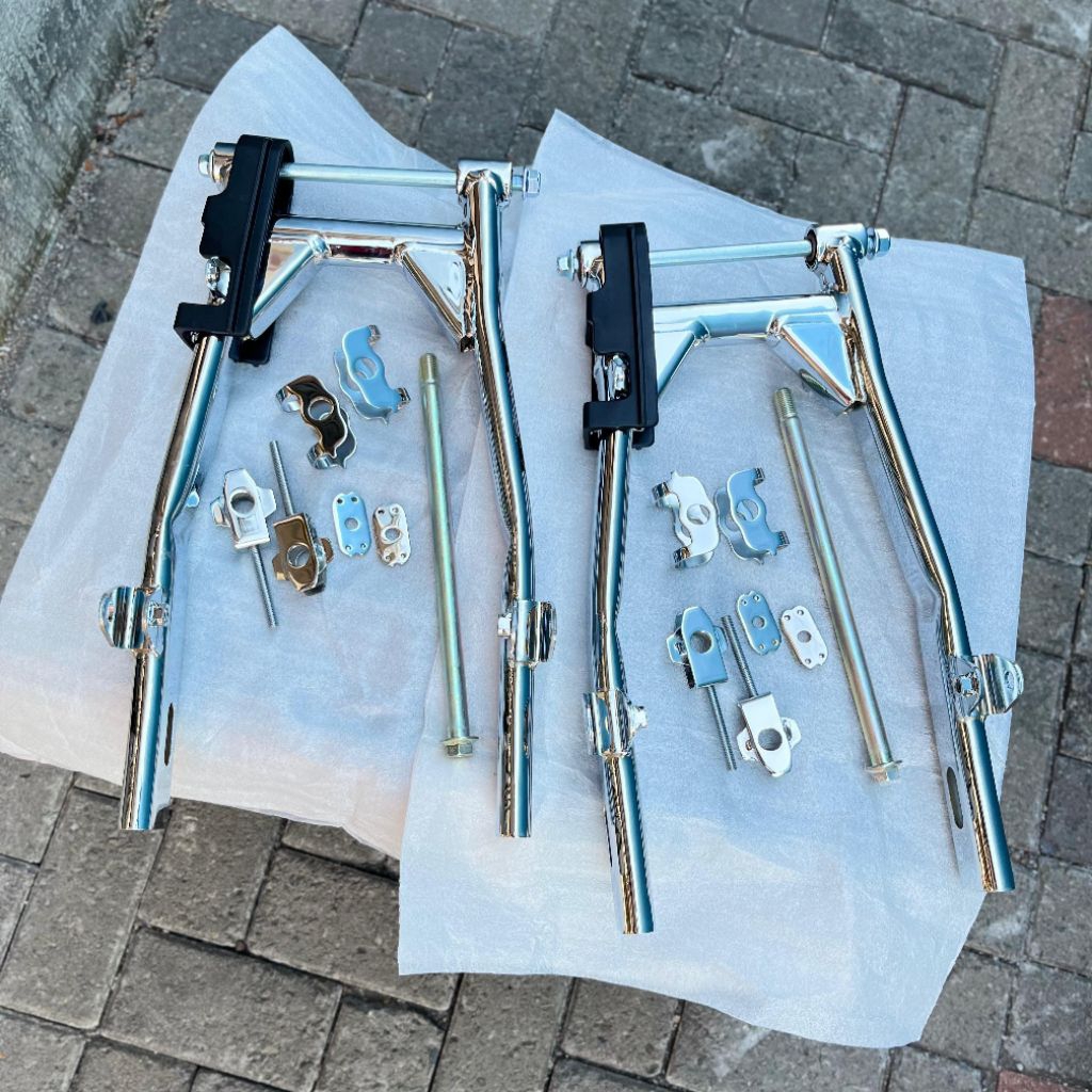 ARM W175 CROM ORIGINAL KAWASAKI PNP CB SWING ARM W175 PNP CB & GL 100 CROM DETAIL